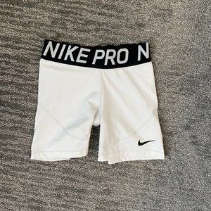 White Nike Pros